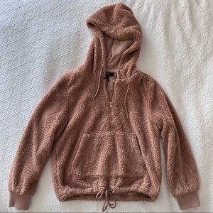 Teddy Half Zip Hoodie